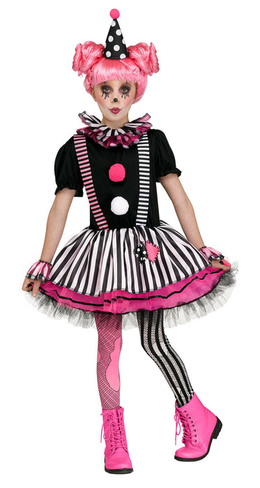 Girls Clown Costume : Pinkie the Clown