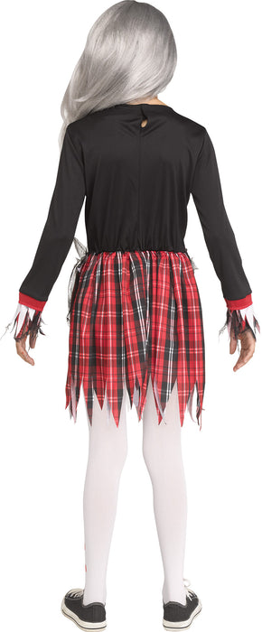 Cute Zombie Schoolgirl Girls Costume