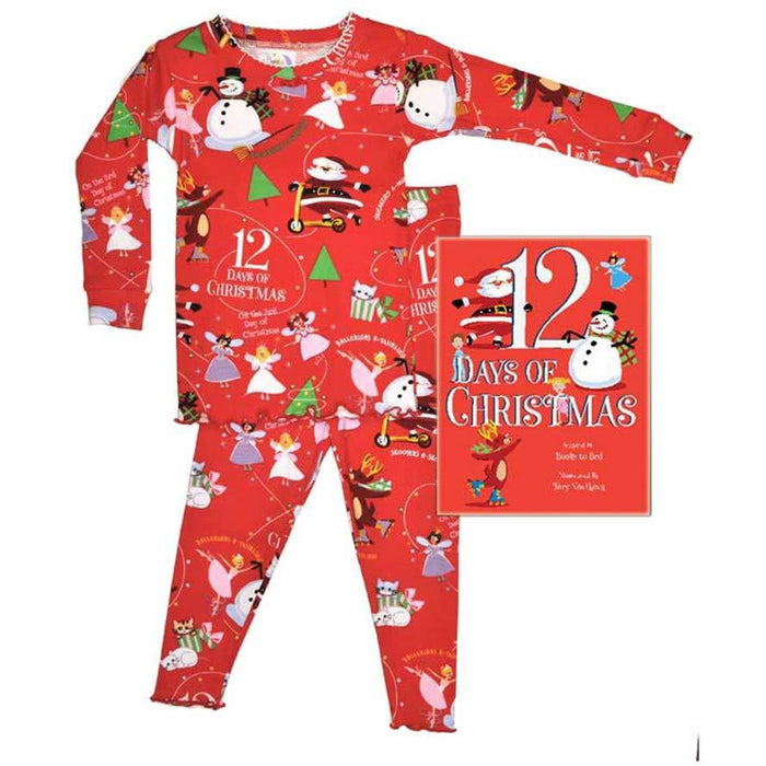 Books to Bed 12 Days Girls Pajama and Book Set