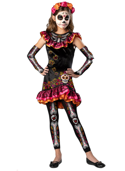 Girls Costume Sugar Skull Senorita Costume