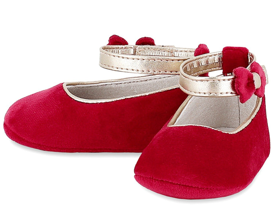 Mayoral Baby Red Velvet Shoes