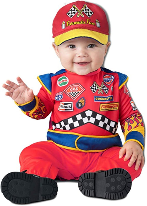 Baby Costume :  Baby Racecar Driver Burnin Rubber Costume