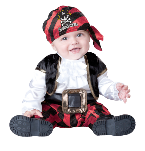 Baby or Toddler Pirate Costume: Infant Captain Halloween Costume 