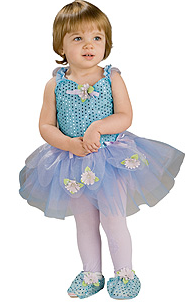 BLUE Sequin Daisy Ballerina Leotard with Slippers
