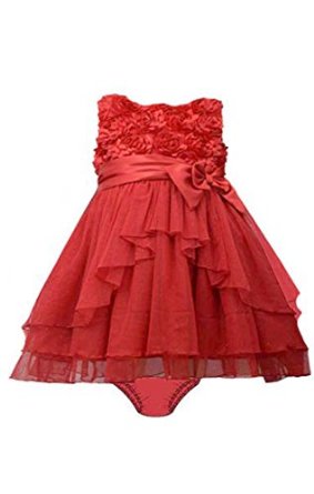 Bonnie Jean Red Holiday Bonaz Dress 