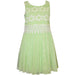 Bonnie Jean Little Girls Lime Lace Tulle Dress 4 - 6X