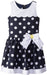 Bonnie Jean Little Girls Navy Dot Nautical Dress