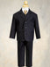 Boys Suits - Formalwear - Black / Gold Pinstripe Suit - 5 pcs