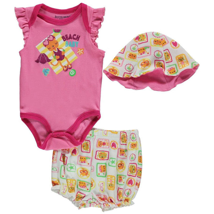 Buster Brown Baby Girls' "Beach Baby" 3-Piece Outfit