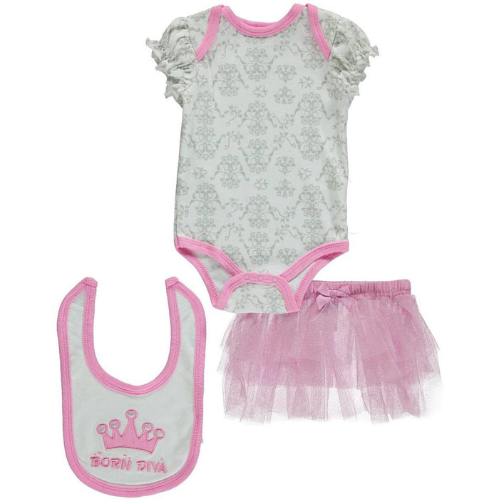 Buster Brown Baby Girls' Born Diva 3-Piece Outfit