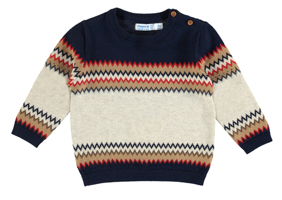 Mayoral Baby Boys Jacquard Cotton Sweater