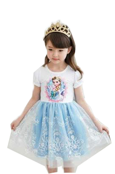 IFK Little Girls Princess Costume Dress - Ice Princess Costume Dress