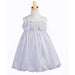 Girls White Party Dress   