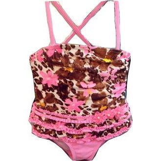 GOSSIP GIRLS Here Kitty Leopard Ruffle Swimsuit  SALE