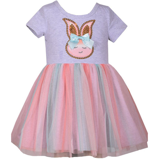 Bonnie Jean Girls  Dress Ombre Bunny Rabbit
