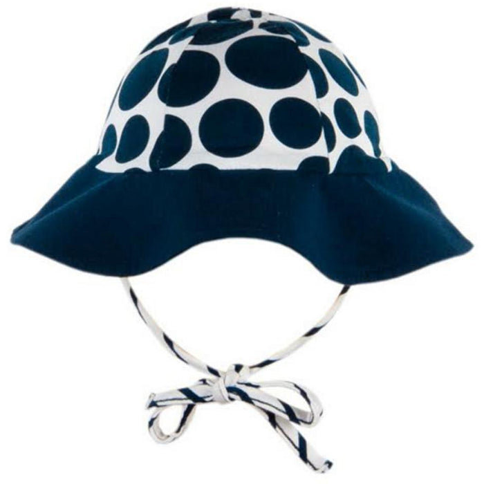 Le Top Girls Polka Dot Sunhat with Stripe Ties – Sail Away