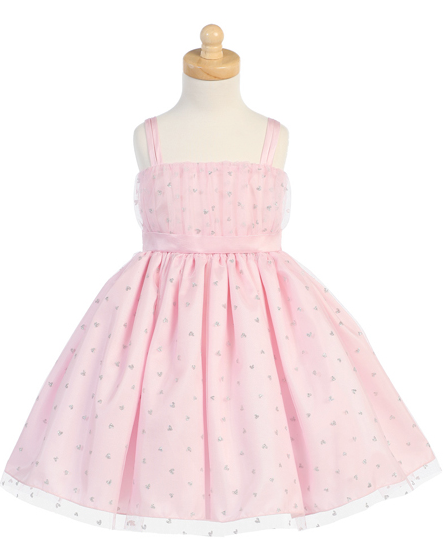 Pink Flower Girl Dress