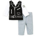 Little Me Baby Boys Motorcycle Vest Novelty Pant Set