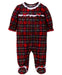 Baby Girl's Christmas Pajamas Plaid Footie 