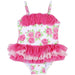 Little Me Baby Girls Rose Print Tutu Swimsuit 24 months