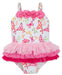 Baby or Toddler Girls Butterfly 1 Pc Swimsuit
