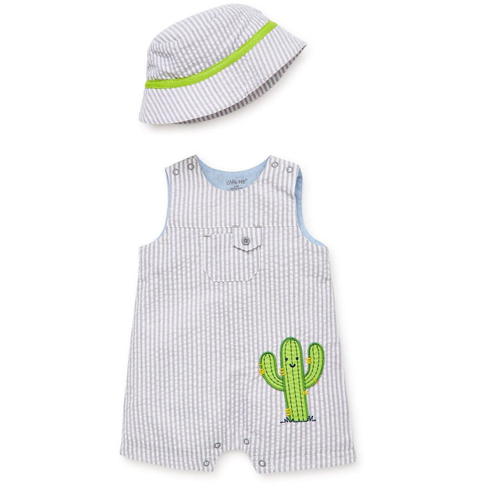 Little Me Infant Cactus Sunsuit and Hat