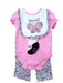 Little Social Butterfly Gift Set with Leopard Leggings - 9 month 