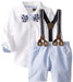 Baby-Boys Chambray 3 Pc Suit Set Boys Easter Suit - Wedding , Party Suit for Boys