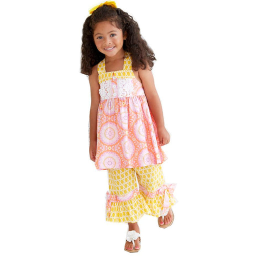 Peaches n Cream Toddler Girls Dahlia Tunic and Pant Set