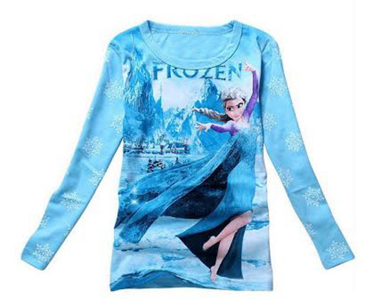 Princess Inspired Blue Long Sleeves Shirt