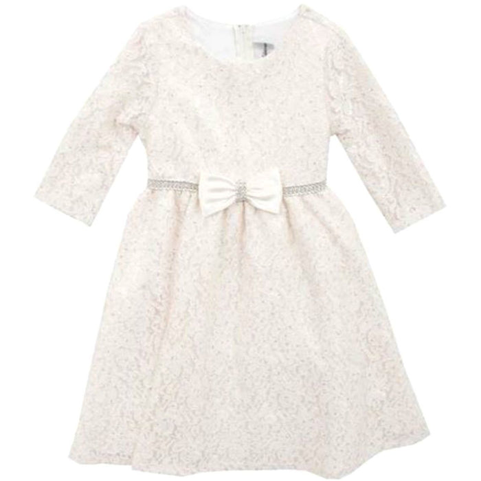 Rare Editions Little Girls Ivory Lace Dress