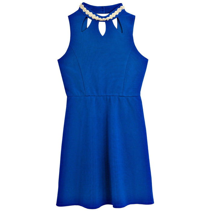 Rare Editions Big Girls Modern Royal Blue Party Dress