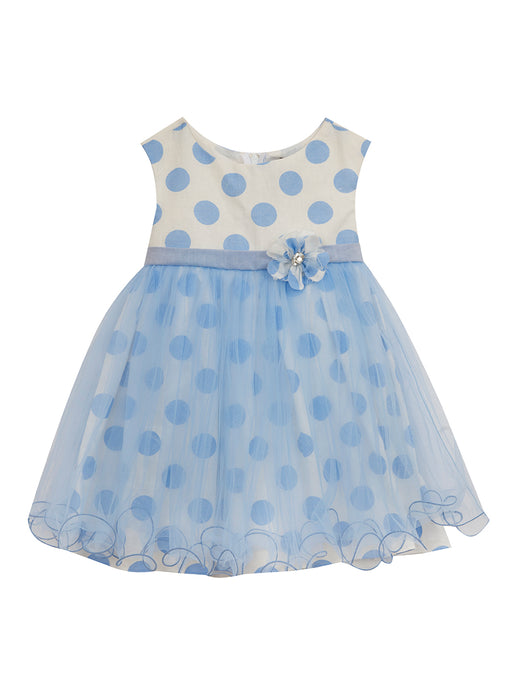 Rare Editions Girl's Polka-Dot Woven Party Dress