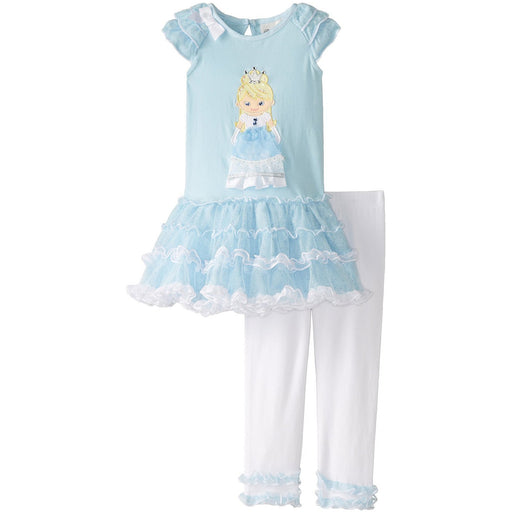 Rare Editions Little Girls Blue Princess Tutu Legging