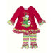 Rare Editions Little Girls Festive Christmas Tree Legging Set 2T - 6