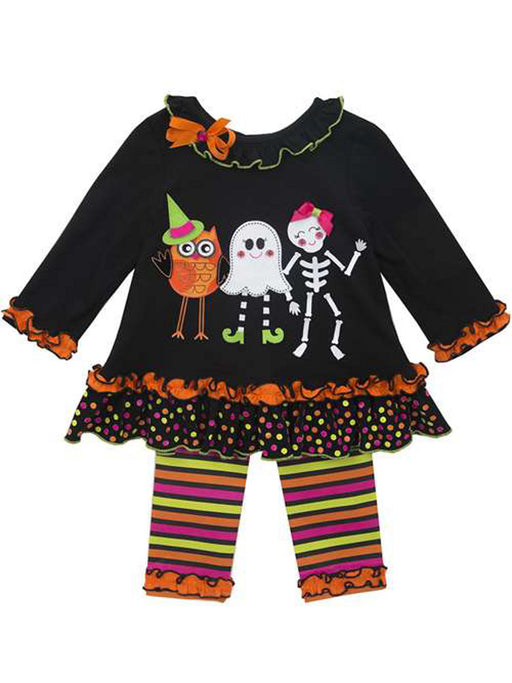 Rare Editions Girls Dancing Ghost Halloween Pant Set 