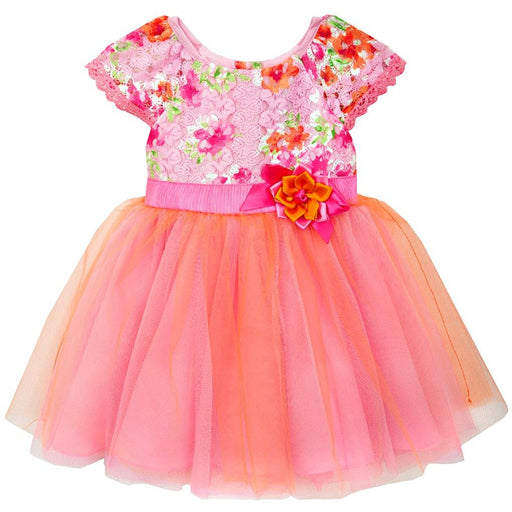 Rare Editions Little Girls Fuchsia Lace Tulle Party Dress -girls Easter Dresss 