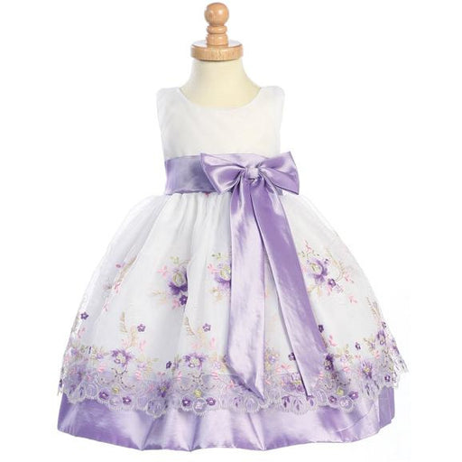 Special Occasion Dress - Lilac Organza & Taffeta Dress SALE