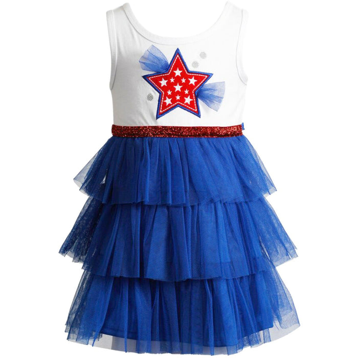 Youngland Baby Girls Patriotic Star Tutu Dress Pageant 12 - 24 months